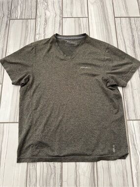 Eddie Bauer polyester shirt. EUC like new